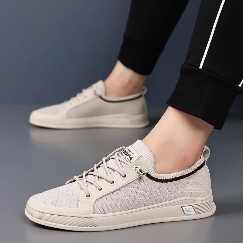 Zapatos para Hombre 2026 Nuevo Malla Transpirable Ligero Delgado Estilo Pie Perezoso Sobre Moda y Tendencia Zapatos Deportivos y de Ocio