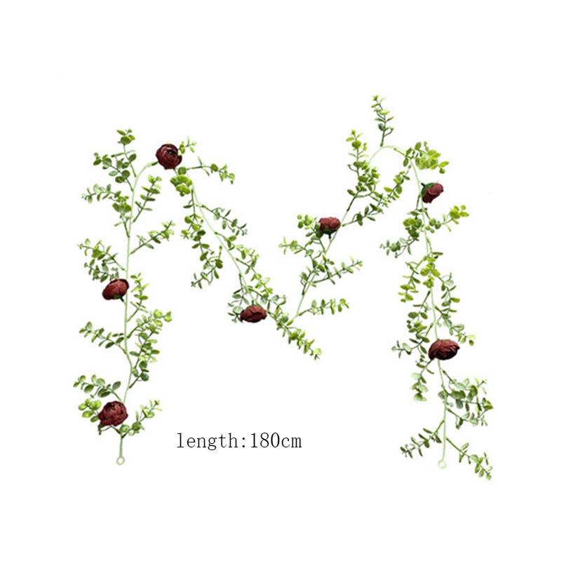 Konstgjord Liana Reptil Ödlor Terrarium Dekoration Kameleonter Klättra Vila Växter Blad