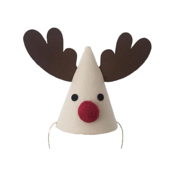 

Christmas Party Cap Exquisite for Indoor Eco-friendly Decorative Tree Elk Xmas Party Cap Innovative Easy Wear Practical Reindeer