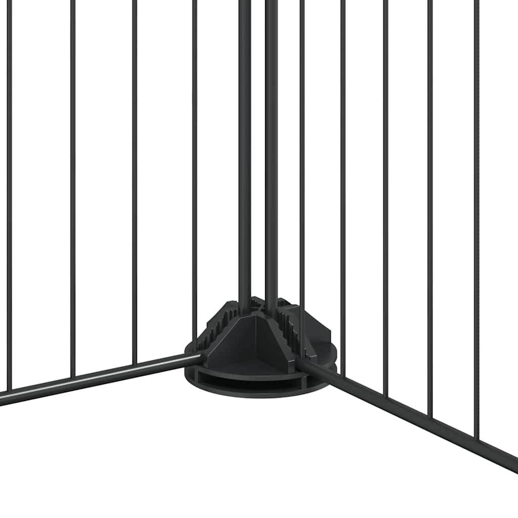 28 Piece Pet Cage with Door Black 35 X 35 Cm Steel