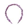 Women Headband Thin Edge Anti-Slip Design Pleated Texture Hair Hoop Commuting
