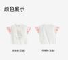 Davidella Girls' Short Sleeved T-shirt Summer Outfit New Children's Pure Cotton Base Shirt, Mid Size Children's Stylish Top
