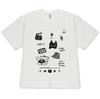Y2K TShirt Aesthetic Hand Drawn Cat Retro Music Doodle Print Short Sleeve Tee for Girls Fashionable Versatile Kawaii Clothes