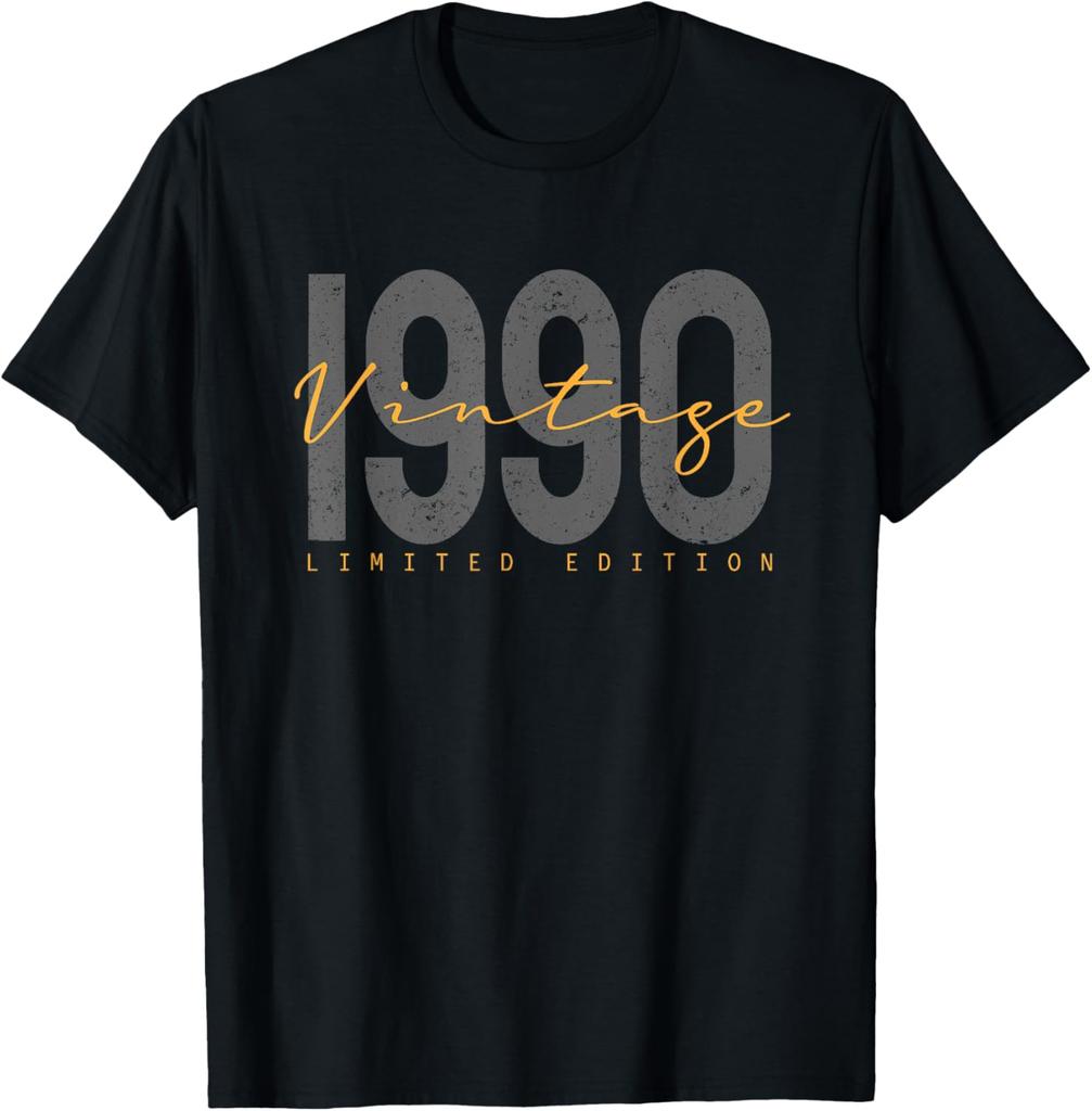 Limited Edition 1990 Man Woman 36th Birthday 36 TShirt Custom Printed Graphic T Shirts Cotton Mens  Vintage T Shirt Camisas