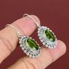 Faceted Peridot Earrings Vintage Jewelry Gemstone Earring 925 Sterling Silver Earring Handmade Jewelry Birthstone Earrings Anniversary Gifts