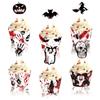 Halloween Cupcake Wraps Cheese Marker for Cheeseplate Appetizers Sandwiches Cupcake Muffin Wraps Party Supplies