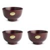 Wooden Soup Kishu Set of X 7cm J-kitchens Bowls, Lacquer, Koya, 3, 11.5
