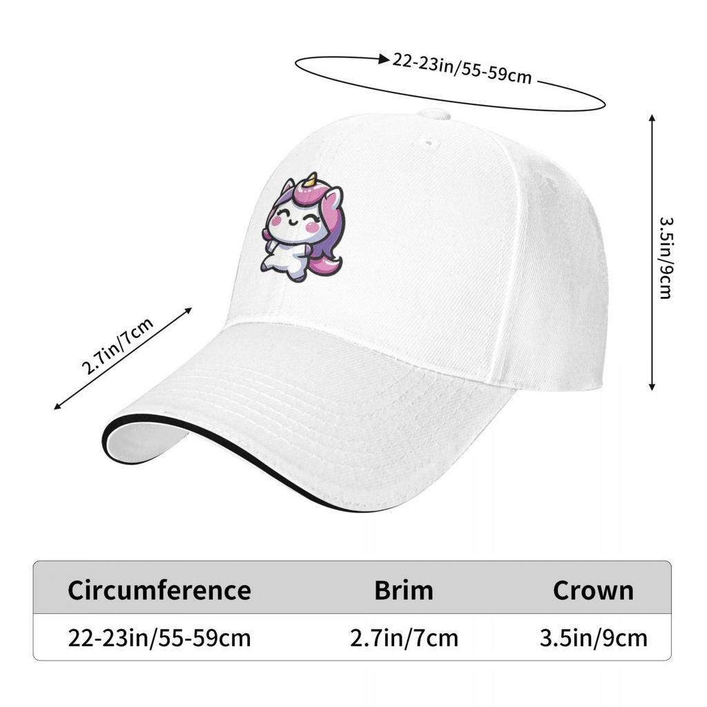 Unisex Baseball Hats Adorable Kawaii Unicorn Outdoor Streetwear Summer Sports Baseball Caps  Cap Casquette Polychromatic Hats