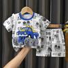 2pcs/set Children's Sets Kids Clothes Boys Girls CartoonT-shirt + Shorts Summer Cotton Short Sleeve Baby Children Clothing Toddler Suit