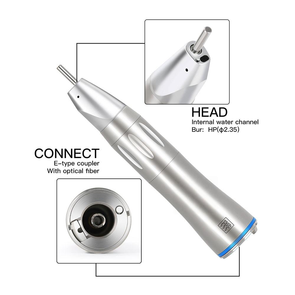 Tandvård 1:1 Optisk Fiber Rak Näsa Lågvarvshandstycke Inre Vatten Tandimplantatkirurgi