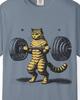 Weightlifting Cat T-shirt | Strong Cat Illustration