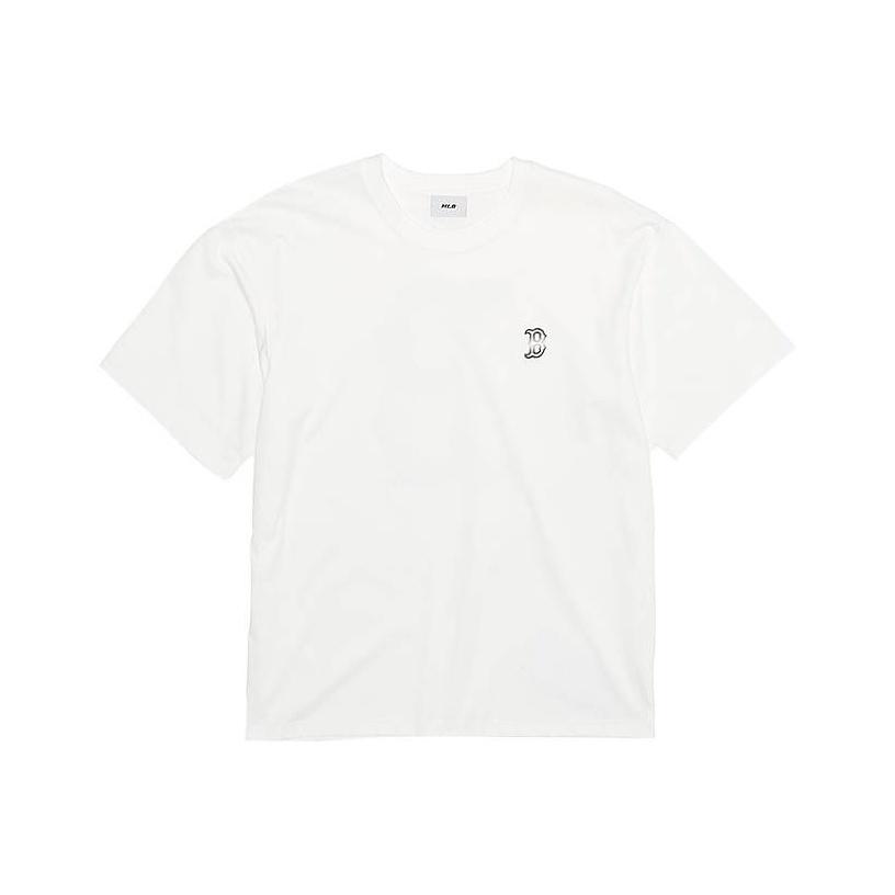 MLB Monogram Series Boston Red Sox Ss26 Short Sleeve Gradient Floral Label Cool Loose T-Shirt Unisex T-Shirts 3ATSM2063-43IVS