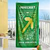 Minecraft Beach Towel Super Soft Microfiber Quickdry Fabric Comfortable Lightweight