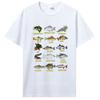 Types Of Freshwater Fish Species Fishing TShirt Fishermen T-Shirt Men Cotton Tees Tshirt Harajuku Streetwear
