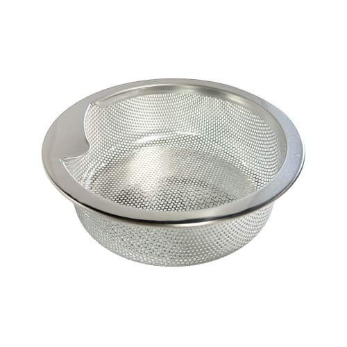 LuLuPaL Stainless Steel Drainer, Garbage Bin, 135mm, Shallow Type, 13.5mm, SUS304, Punched