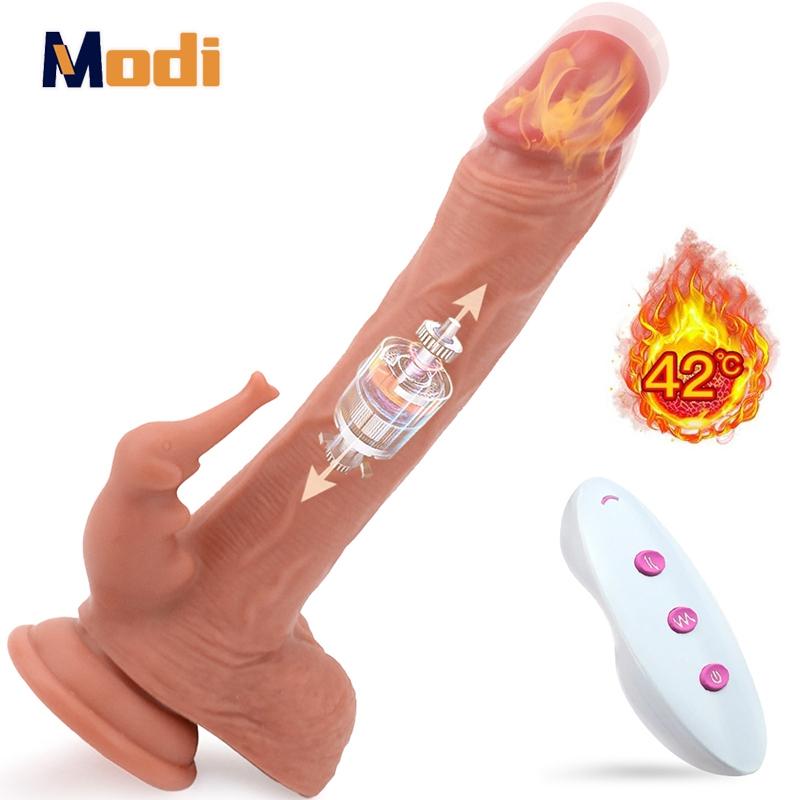 Isıtma Sokmak Gerçekçi Yapay Penis Vibratör Kablosuz Uzaktan Katmanlı Silikon Süper Büyük Penis Yapay Penis Kadınlar Için Seks Oyuncakları Yetişkinler Dükkanı