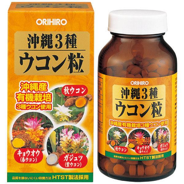 Orihiro Supplement Okinawa Three Kinds Turmeric 30 Days Tablets