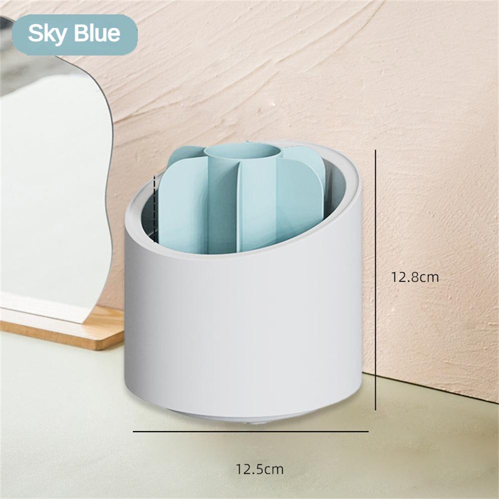 

Вращающийся держатель кистей для макияжа с крышкой, роскошный косметический органайзер, губная помада, держатель для карандашей для бровей, коробка для хранения теней для век CHINA