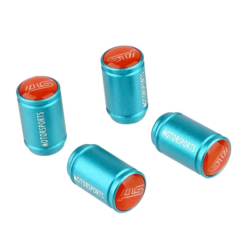 Metal Matte Tire Valve Stem Caps for Subaru Forester XV Outback STI WRX Impreza Legacy BRZ Anti-dirty Air Cover Car Accessories WW1