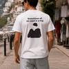 A volte Tutto Ciò Di Cui Abbiamo Bisogno è un Abbraccio Grafica Minimalista Line Art T-shirt Unisex Cotone Lavato Harajuku Y2K Manica Corta Top Streetwear