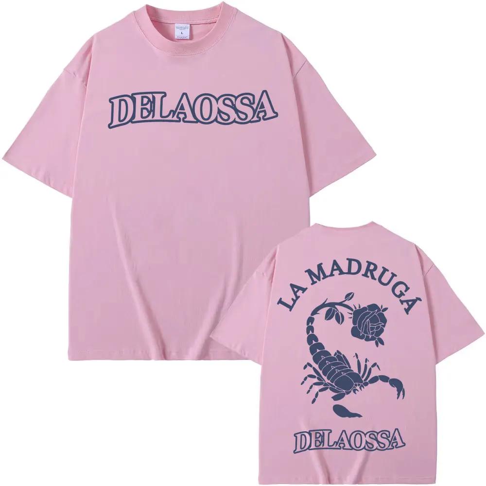 

Rapper Delaossa La Madruga Tour Merch T-shirts Men Women High Street Fashion Hip Hop T Shirt Oversized Short Sleeve T-shirt 3XL