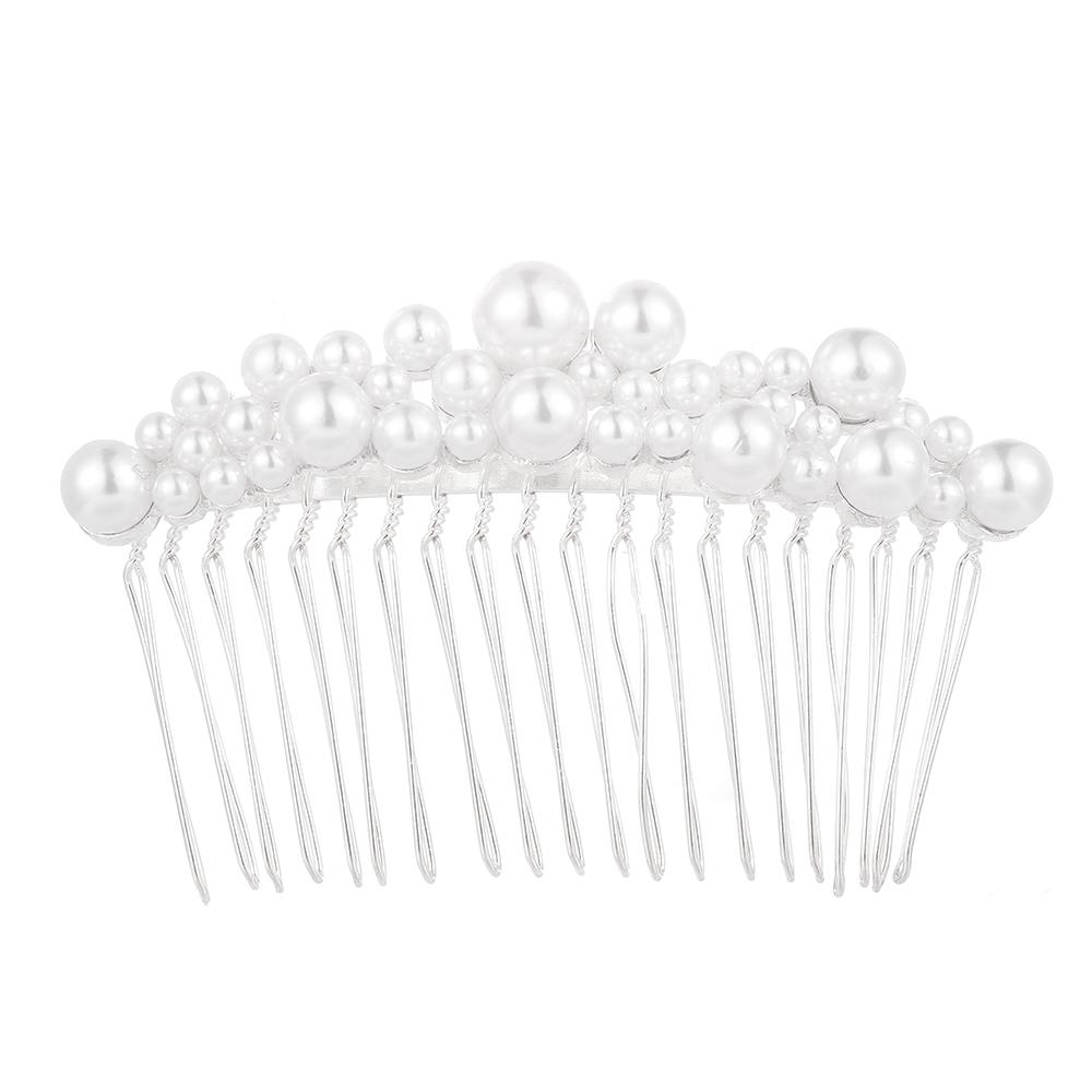 1 PC Women Haircomb Jewelry Hair Ornaments Bridal Headpiece Bride Barrette Hairwear Pearl Hairpin