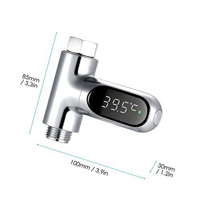 A71Z 1 Set Thermometer Bath Water Thermometer LED Digital Display Shower Water Thermometer