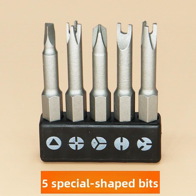 

Набор отверток специальной формы, 5 шт., 50 мм, U-образная, Y-образная, треугольная, с внутренним крестом, трехточечная отвертка, инструмент Sandblasting