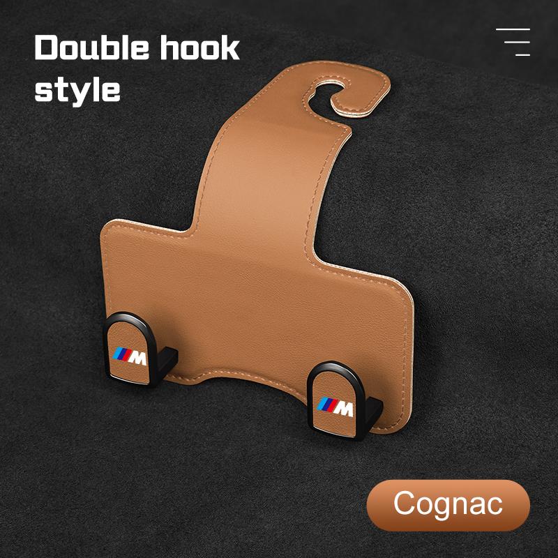 KHQB5 For BMW M M3 M5 M6 E36 E39 E90 E91 E92 E60 E87 F10 F07 F20 F48 IX3 Wheel cap,Leather Car Rear Seat Hook Auto Headrest Dual Hooks