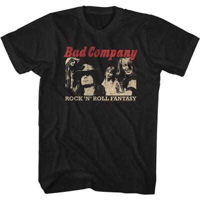 Bad Company Rock N Roll Fantasy Herr T-shirt Rockturné Konsert Merch