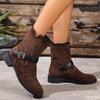 Women's Autumn New Simple Comfortable Retro Boots for Daily Leisure Lightweight Versatile Women's Boots