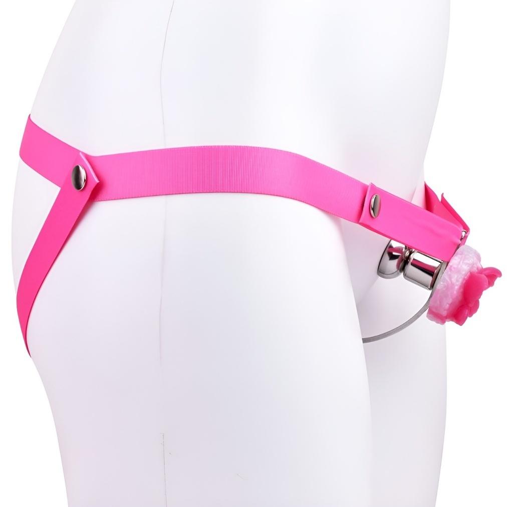 Men's Chastity Lock Plus Adjustable Auxiliary Transvestite Stimulation Clitoris Compression Restraint Chastity Lock
