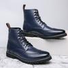 Mode Klassische Marke Herren High Top Workwear Schuhe Dicke Sohle Trendige Herren Business Casual Schuhe Vielseitige Hübsche Motorradstiefel