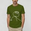 Rage Comic Trollfac Pure Cotton Tshirt For Male Beach Streetwear Tshirts O Neck Trendy Cool Tees Oversize Print Tops