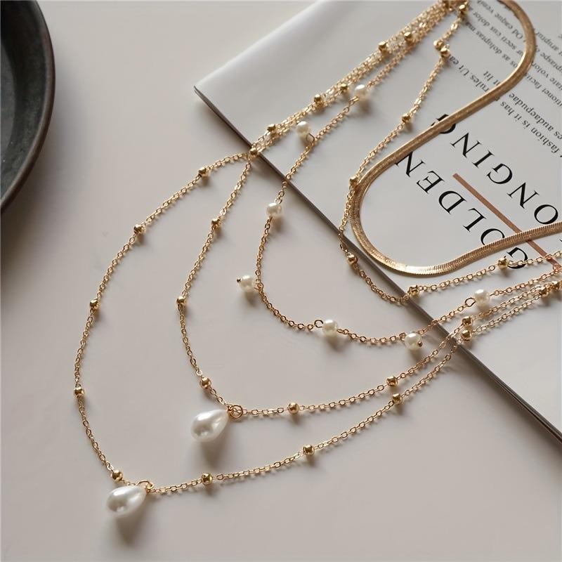 European American Baroque Style Premium Pearl Necklace For Women Luxury Fashion Neck Jewelry