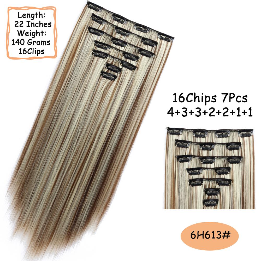 MISS WIG 16 клипс для длинных прямых волос — фото 10