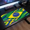 Brazil Football Crest Mouse Pad, Extended Non Slip Rubber Desk Mat for Gaming Office Laptop Fan Gift