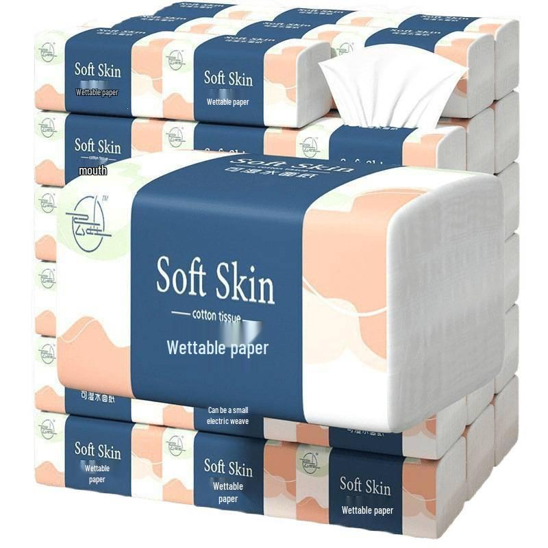 Bulk Tissue Pack: Pull-Out Tissues, Household Napkins, Toilet Paper, Raw Wood Hand Towels, Facial Tissues