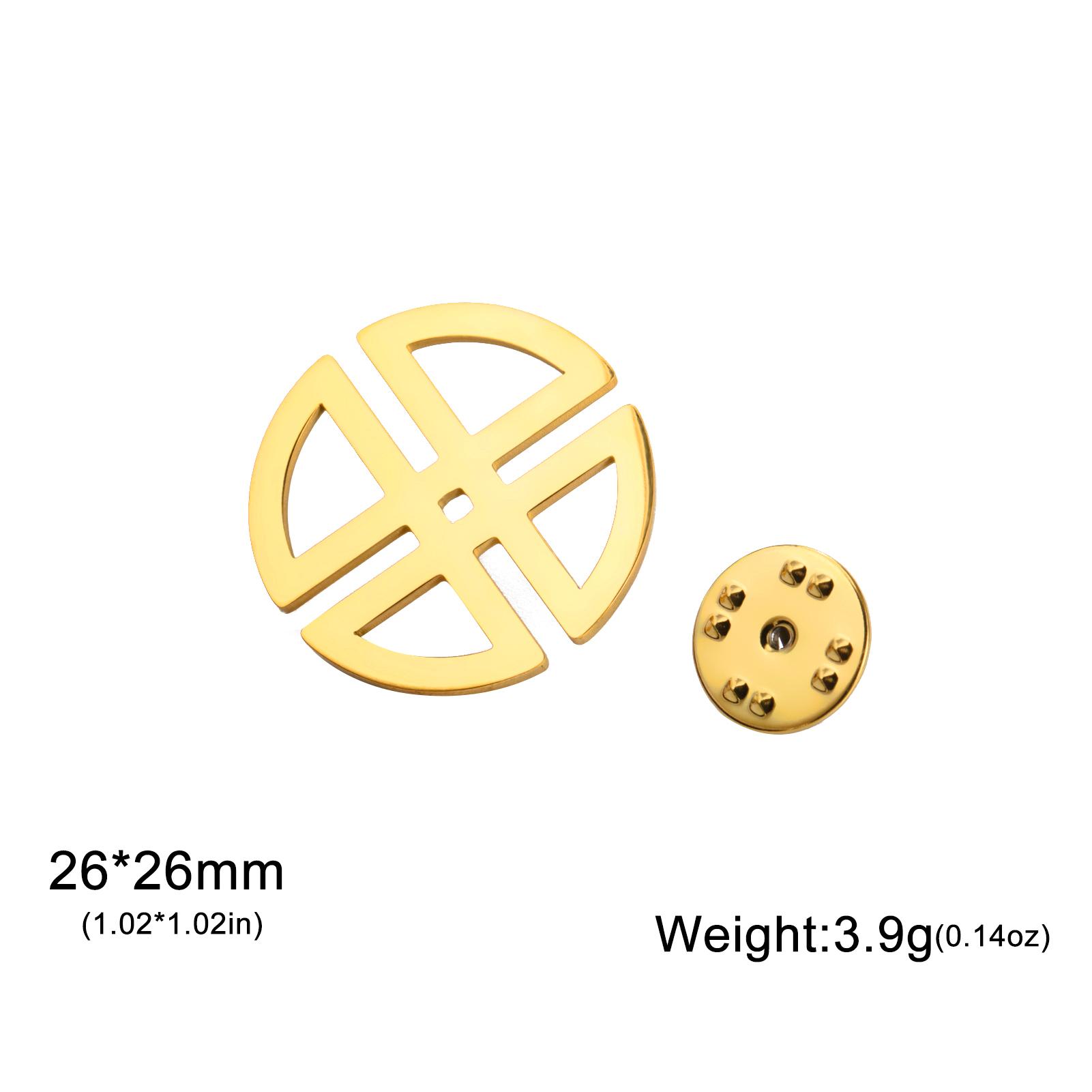 Viking Compass Brooch Norse Vegvisir Symbol Trinity Knot Celtic Lucky Amulet Jewelry For Men