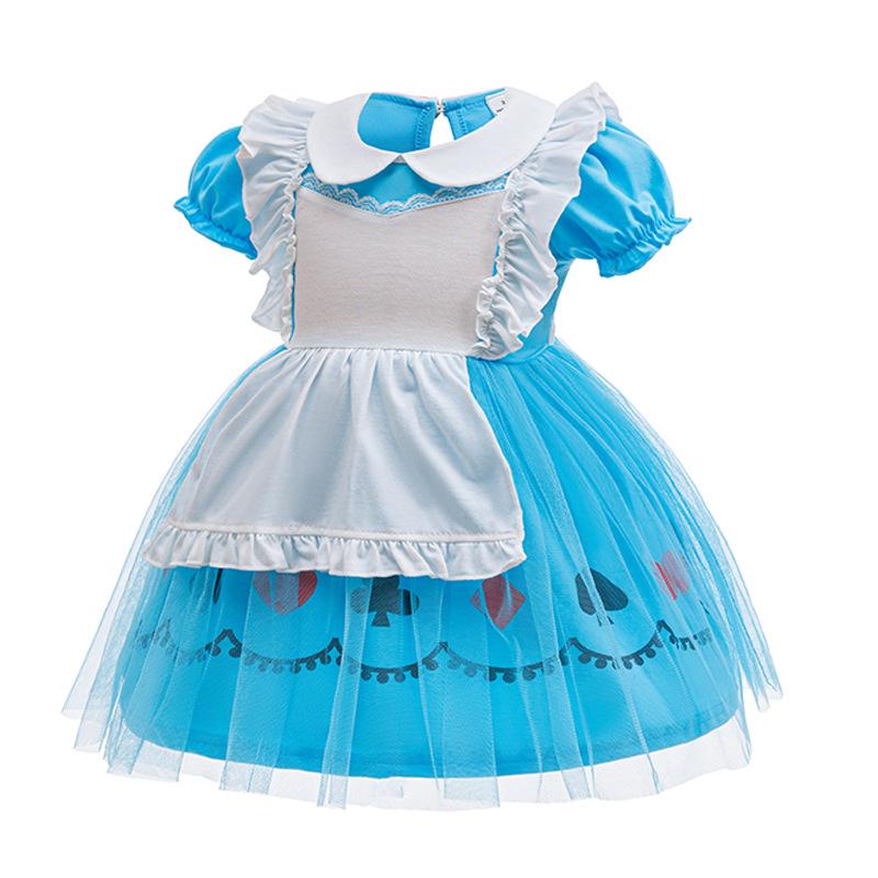 Girls' Halloween & Christmas Alice In Wonderland Princess Dress