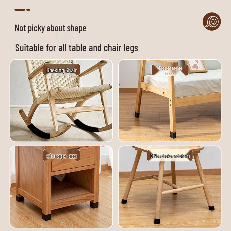 Tiché návleky na nohy židlí a stolů – Exkluzivně pro nováčky, 10 rolí (Velikost 0.7)