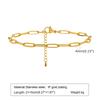 Stainless Steel Pearl Anklets Bracelet for Women, 18k Gold Plated  Foot Chain Adjustable Stackable Bracelets on Leg Jewelry