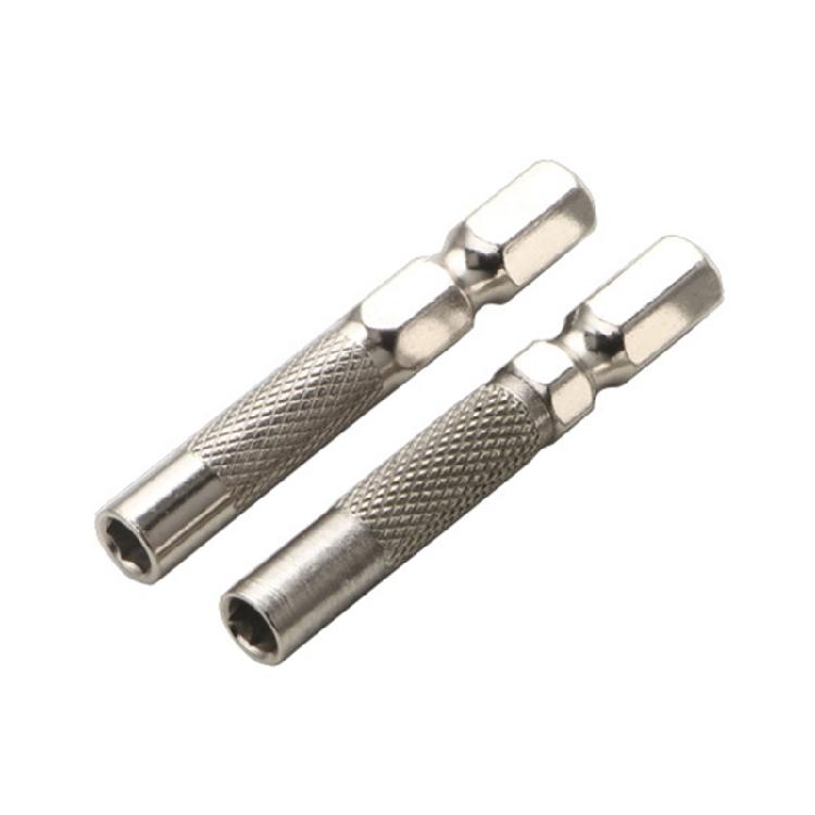 2Pcs 6.35mm 1/4" Insert Bit Adapter to 4mm Hex Shank Screwdriver Tool Bit Socket Magnetic Adapters Holder Converters