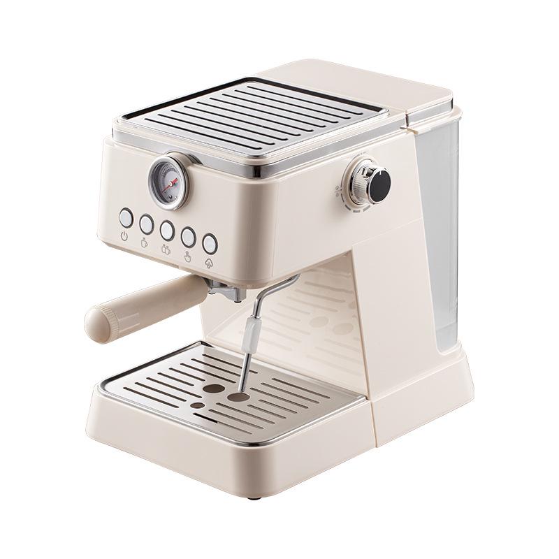 New Semi-Automatic Espresso Machine with Milk Frother & Pressure Gauge