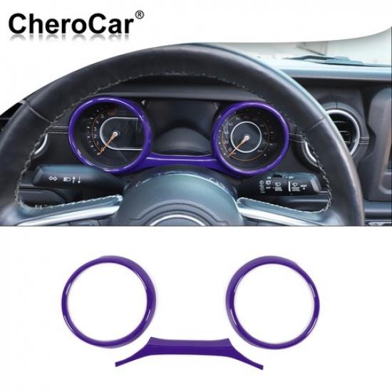 Purple Dashboard Decorative Frame Cover Trim For 2018-22 Jeep Wrangler JL JLU JT