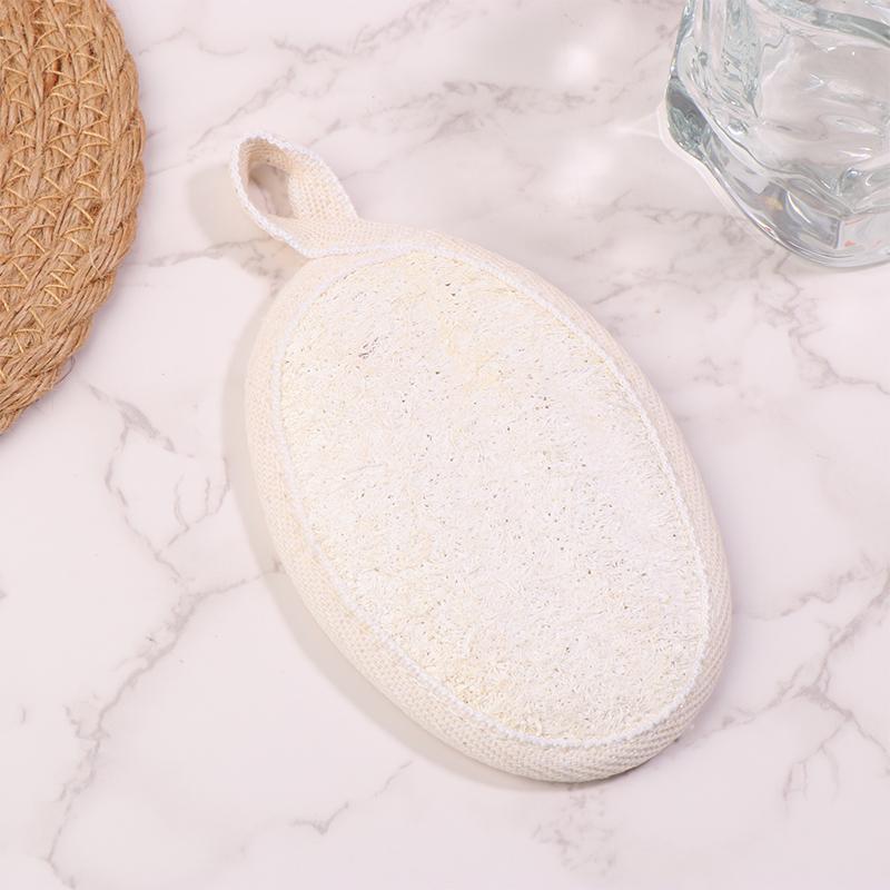 Přírodní lufa na tělo koupelová exfoliační houba měkký sprchový kartáč čisticí podložka exfoliační sprchová houba nástroj pro péči o pokožku těla