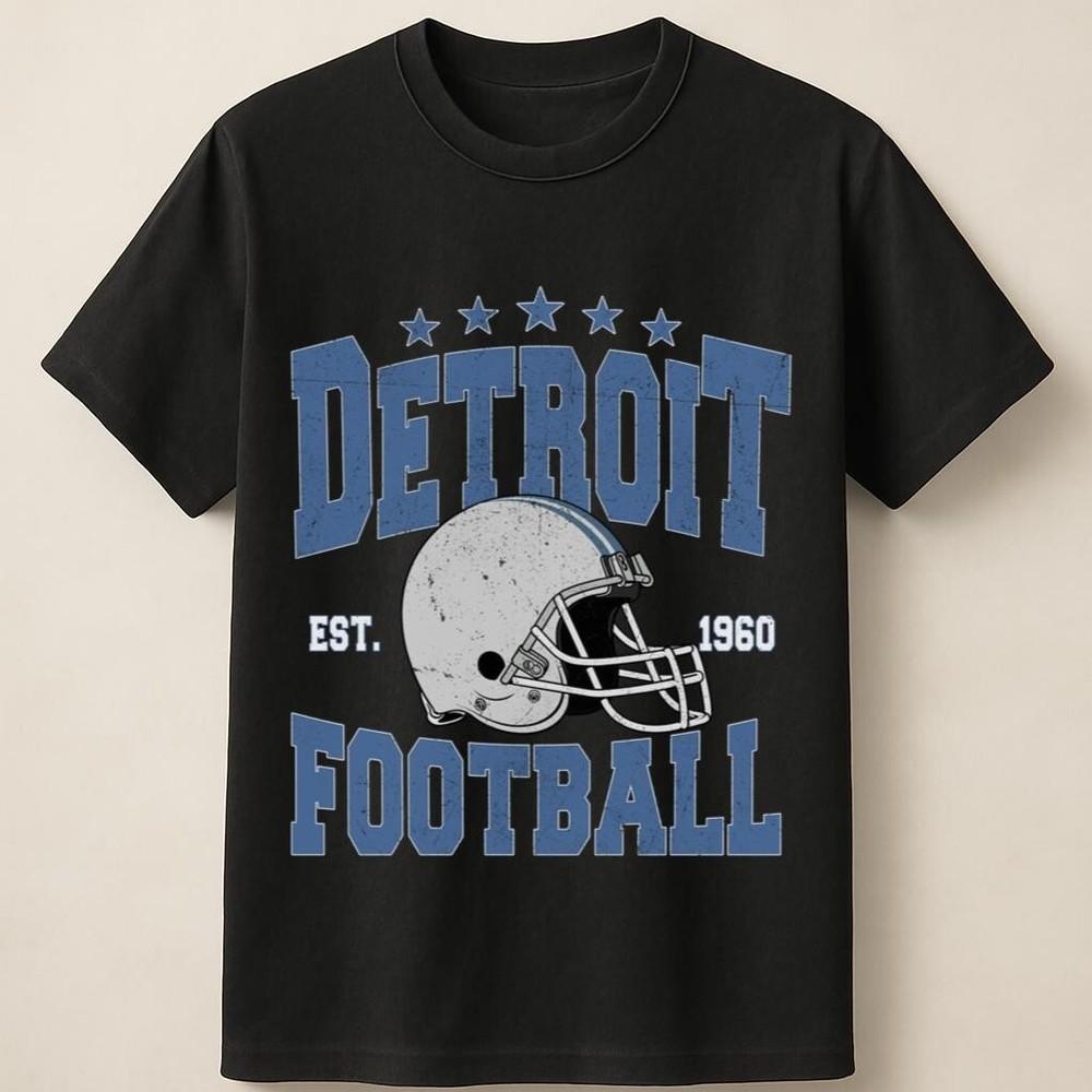 Blue City Gridiron T-Shirt – Vintage Helmet Football Vibes Unisex T-Shirt S