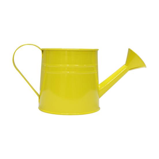 Metal Watering Can Long Spout Watering Pot with Sprinkler Head Garden Watering Can жёлтый