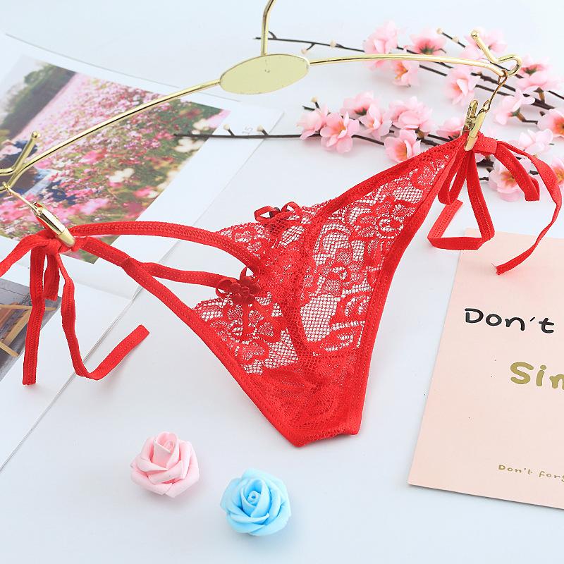 Sexy Ladies Cotton Mesh Transparent Panties Thongs String lingerie Fashion Low-Rise Women Underwear Seamless Briefs 1pcs JS8011