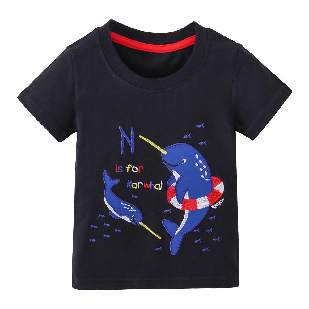 Children s T-shirt Boys  Short Sleeve T-shirt New Children s T-shirt 100